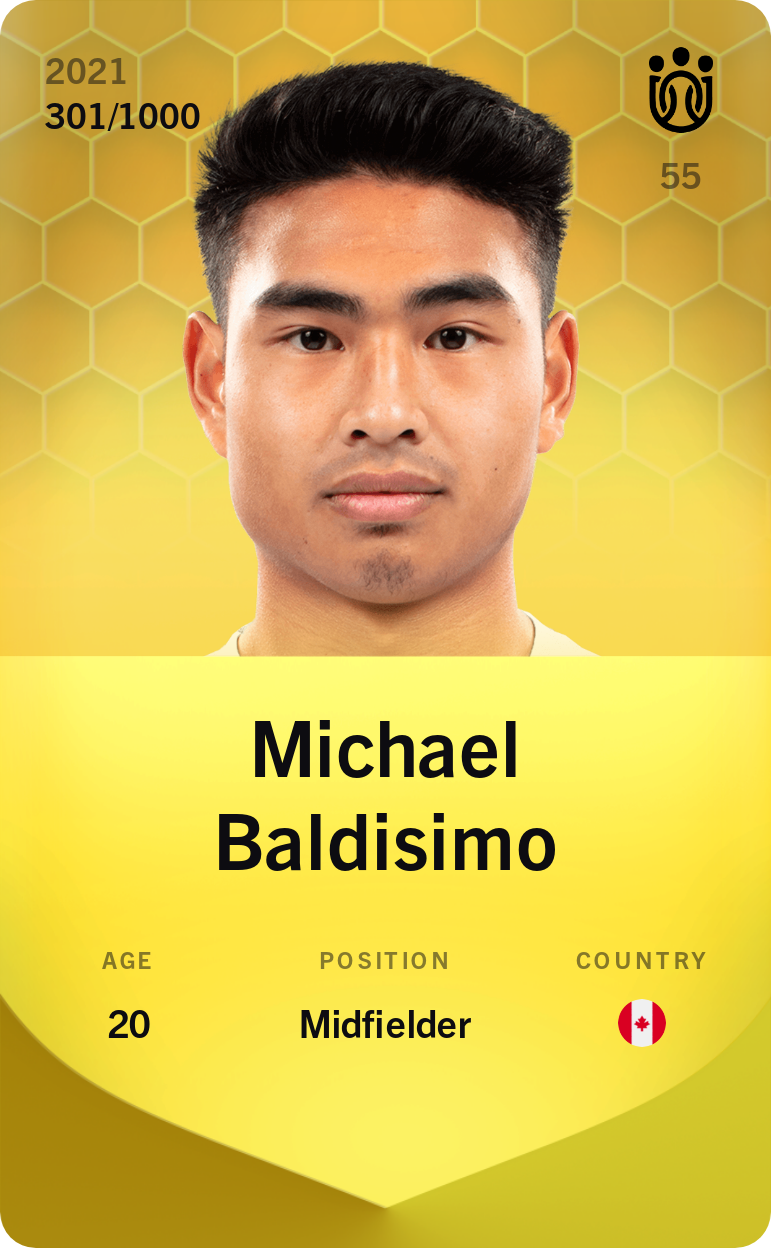 Sorare - Sorare Official - Michael Baldisimo 2021-22 • Limited 301/1000 - NFT # 5757817402608462210043025833697780918494042012277853755284437948872860689101