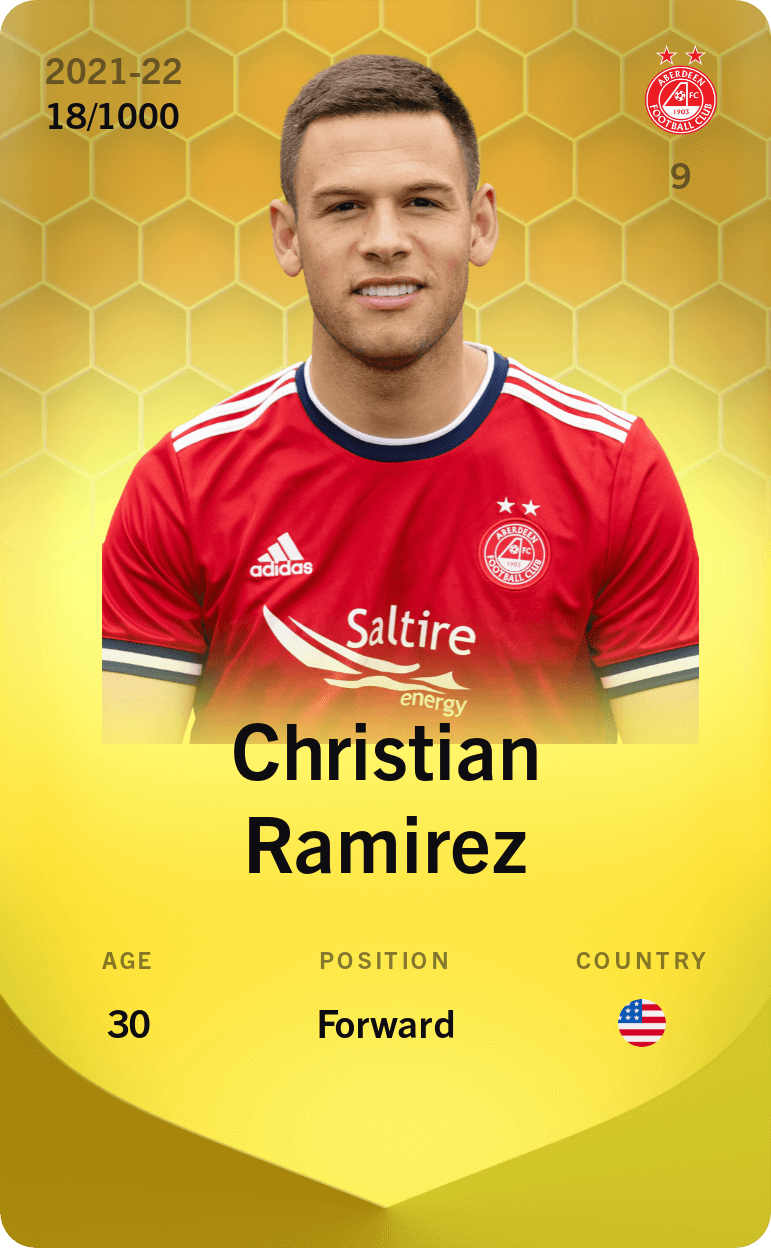 Christian Ramirez 2021-22 • Limited 18/1000