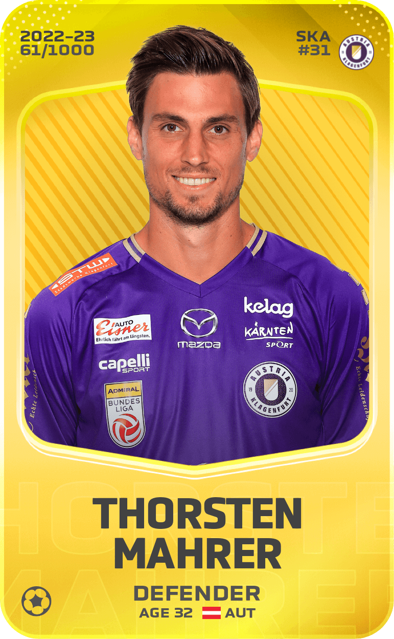 Thorsten Mahrer 2022-23 • Limited 61/1000