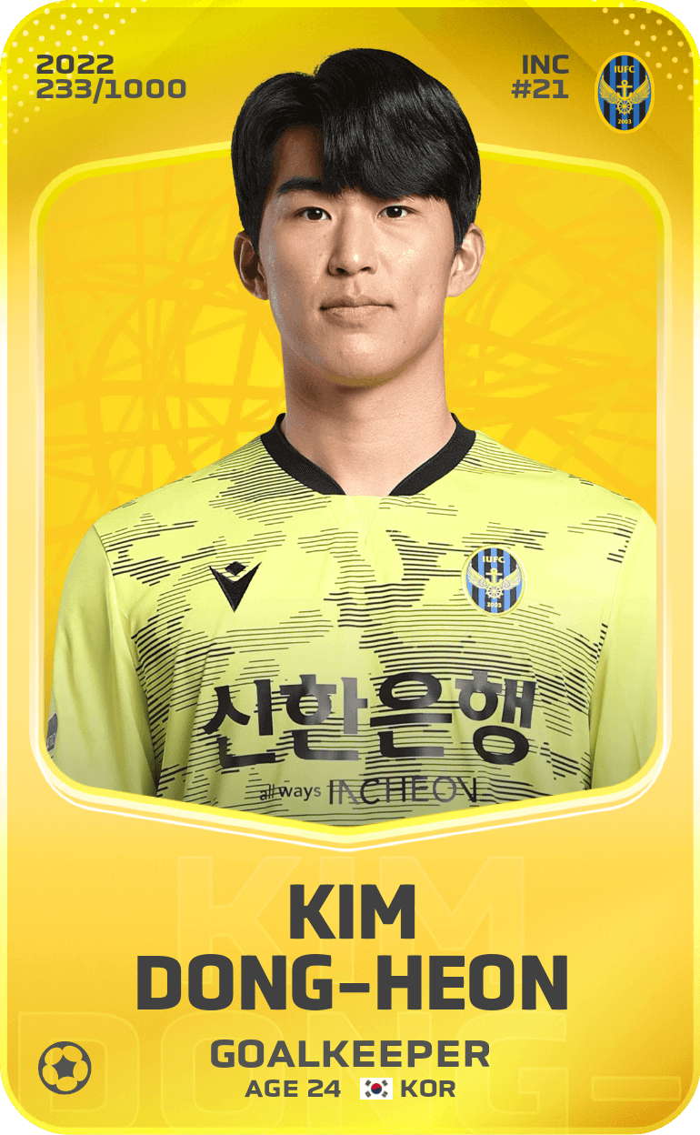 Kim Dong-Heon 2022-23 • Limited 233/1000
