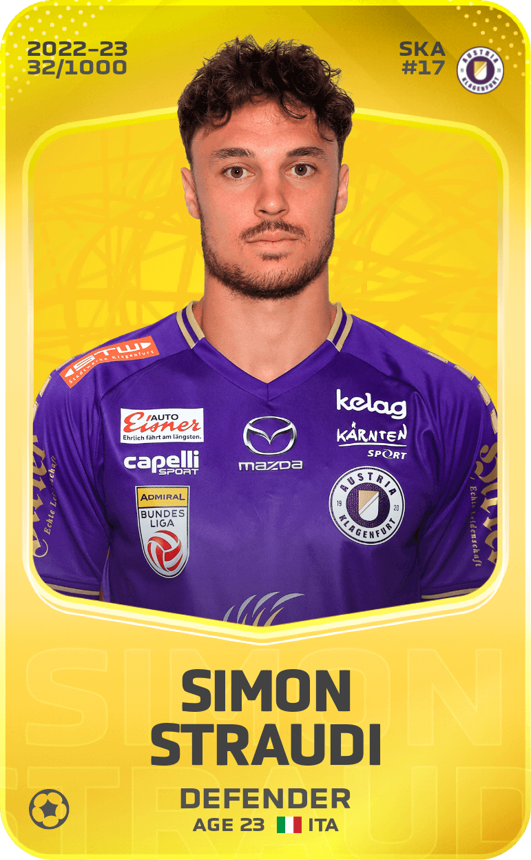 Simon Straudi 2022-23 • Limited 32/1000