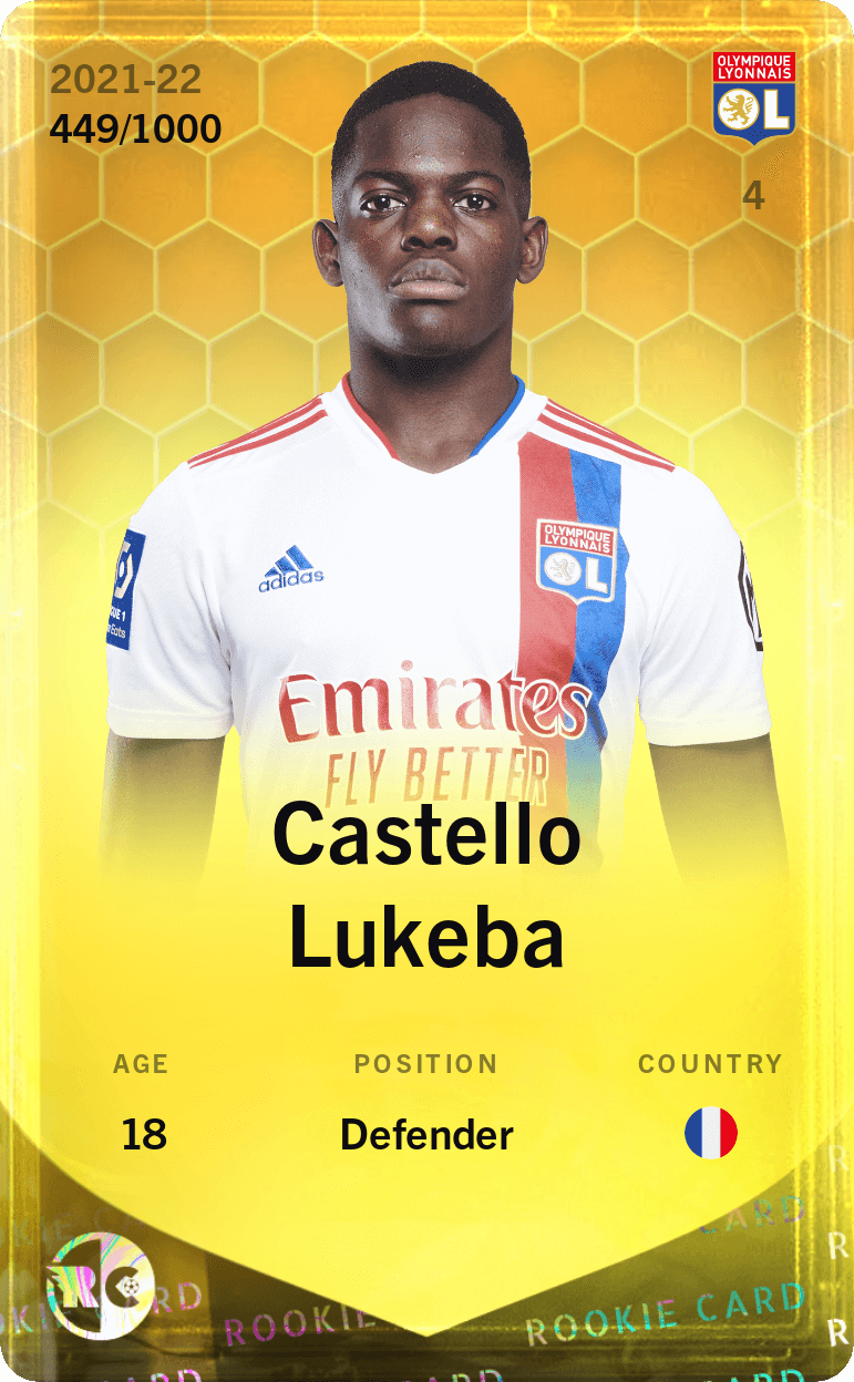 Castello Lukeba 2021-22 • Limited 449/1000