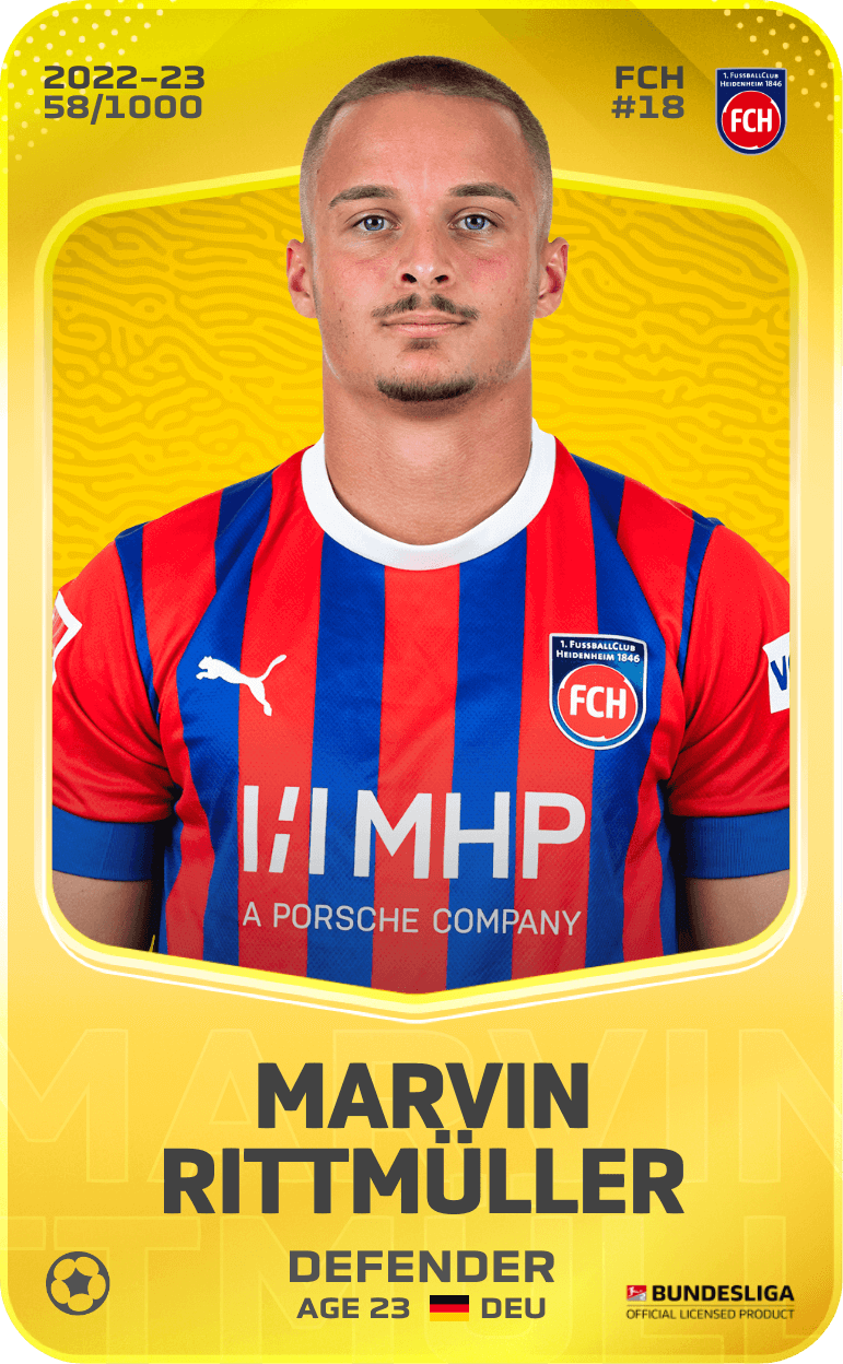 Marvin Rittmüller 2022-23 • Limited 58/1000