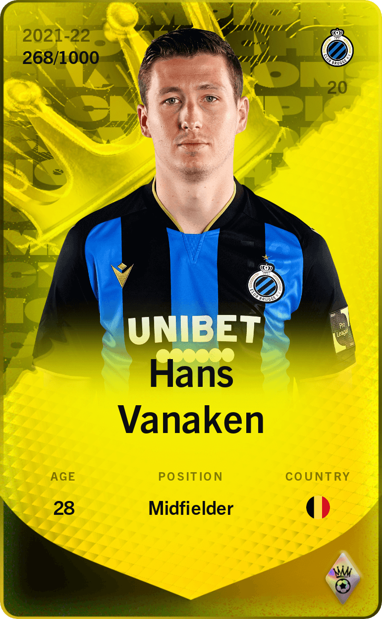 Hans Vanaken 2021-22 • Limited 268/1000