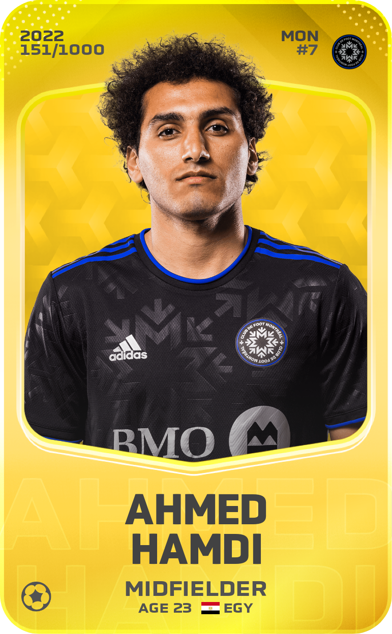 Sorare - Sorare Official - Ahmed Hamdi 2022-23 • Limited 151/1000 - NFT # 112871681743845077947962451395520582826040816274166933451046646452118360463952