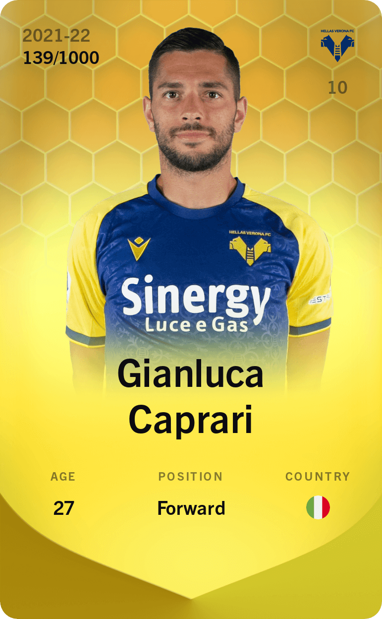 Gianluca Caprari 2021-22 • Limited 139/1000