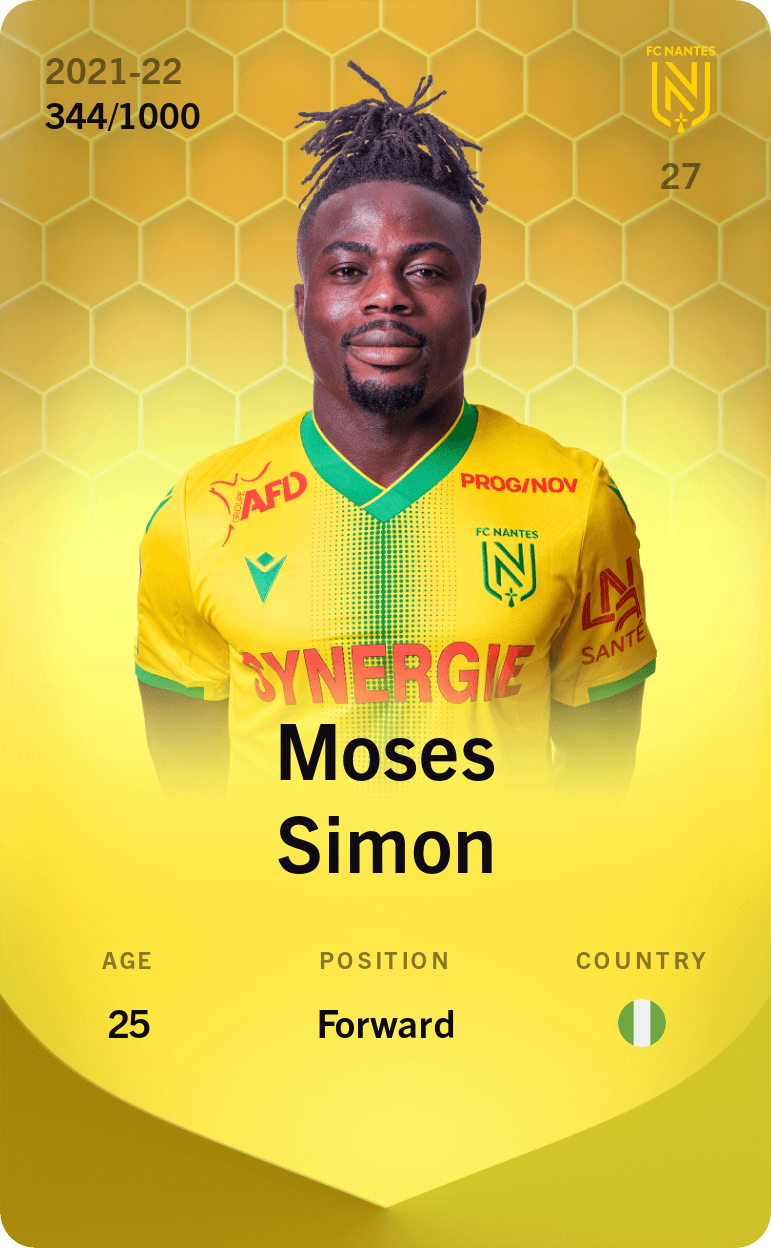 Moses Simon 2021-22 • Limited 344/1000