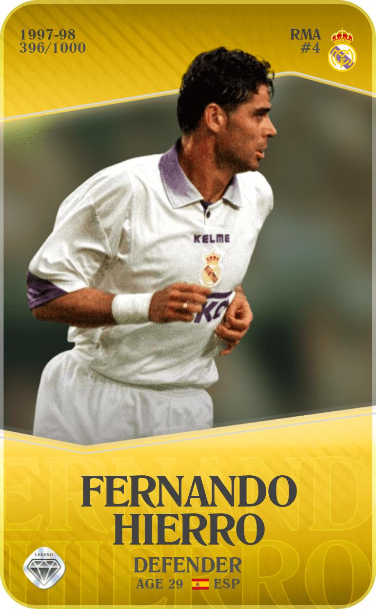 Fernando Hierro 1997-98 • Limited 396/1000