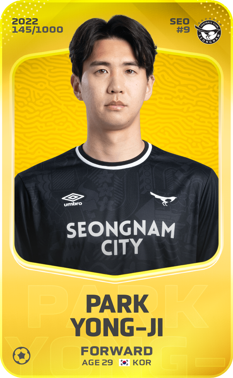 Sorare - Sorare Official - Park Yong-Ji 2022-23 • Limited 145/1000 - NFT # 32561950596024899919407459345291945992917902338185960130322259186610965858847