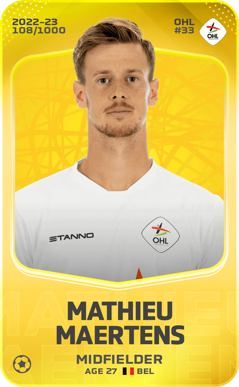Mathieu Maertens 2022-23 • Limited 108/1000
