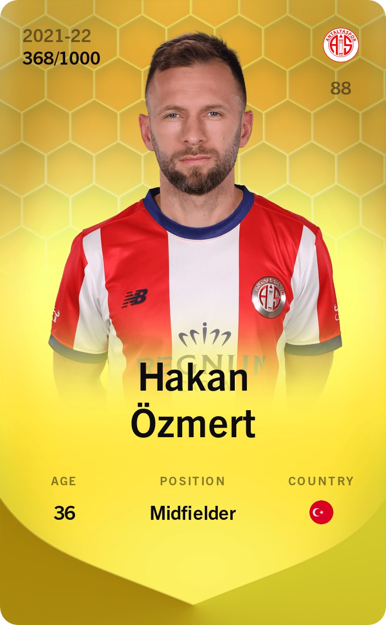 Sorare - Sorare Official - Hakan Özmert 2021-22 • Limited 368/1000 - NFT # 77499878447247676706063604943601531218948845259164772341624434706791881150181