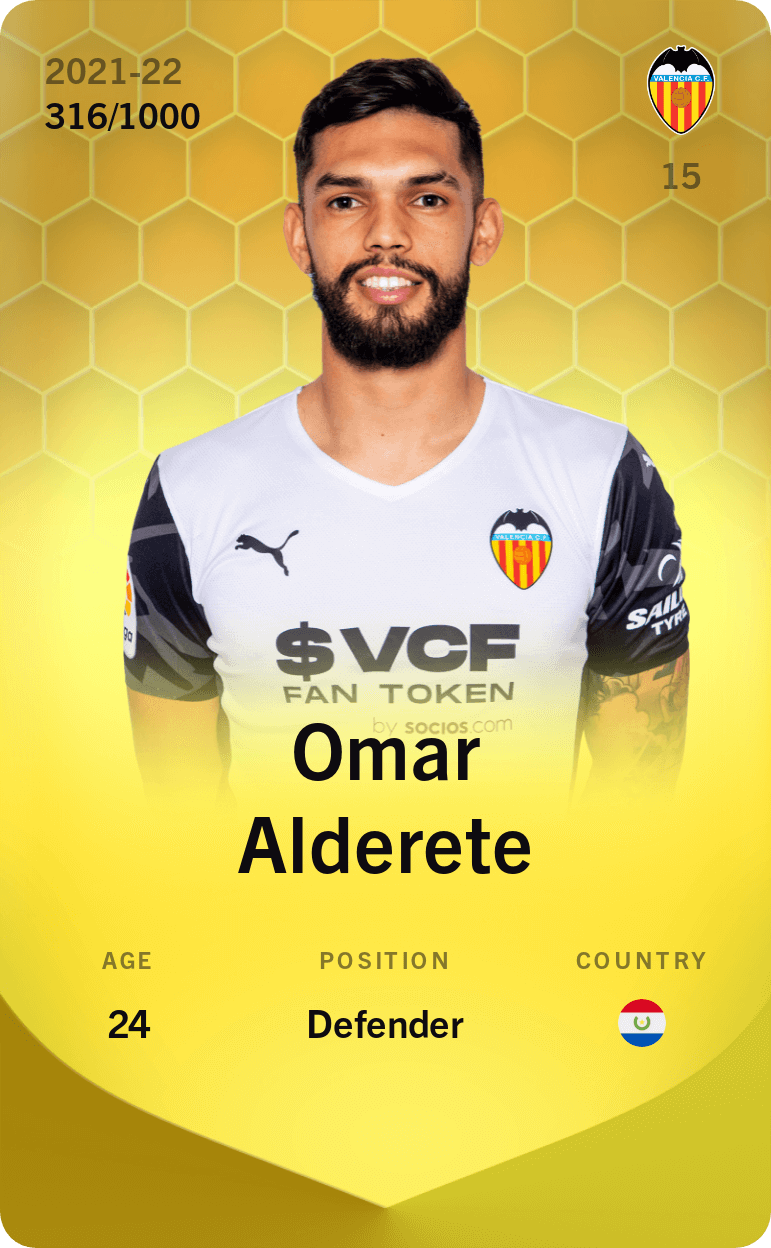 Omar Alderete 2021-22 • Limited 316/1000