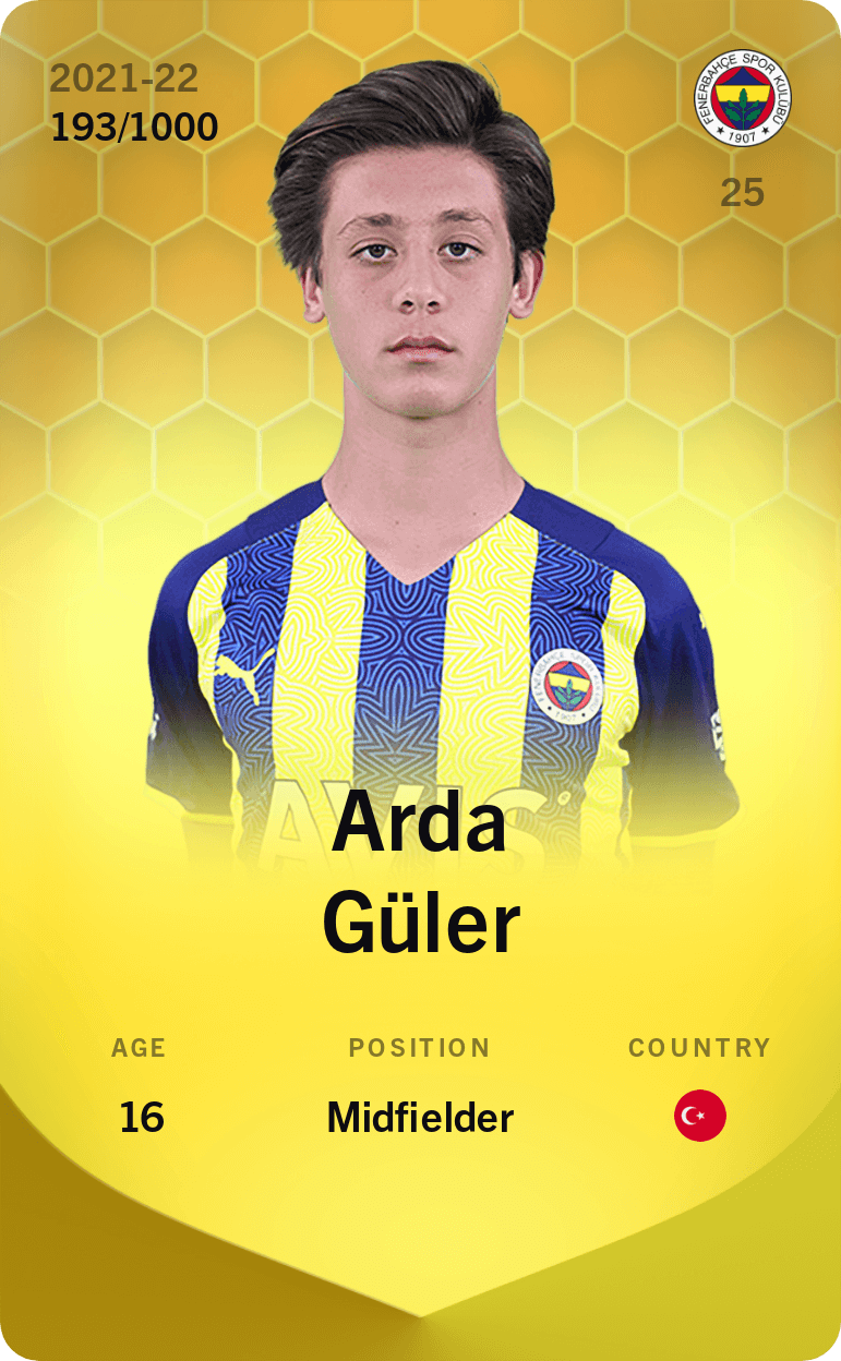 Arda Güler 2021-22 • Limited 193/1000