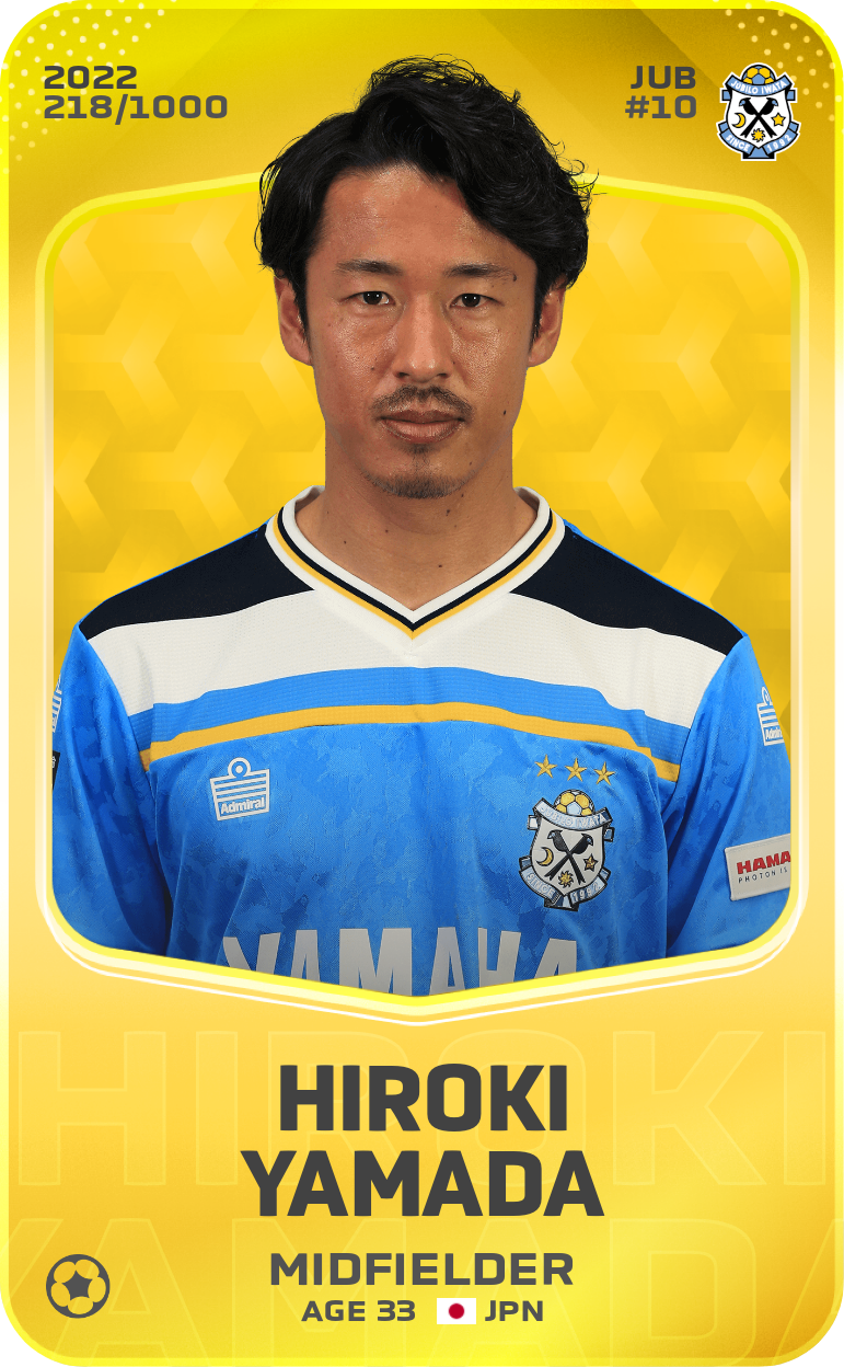 Sorare - Sorare Official - Hiroki Yamada 2022-23 • Limited 218/1000 - NFT # 93364897970759865055887347077174442626217439617156821058672900159563584658723