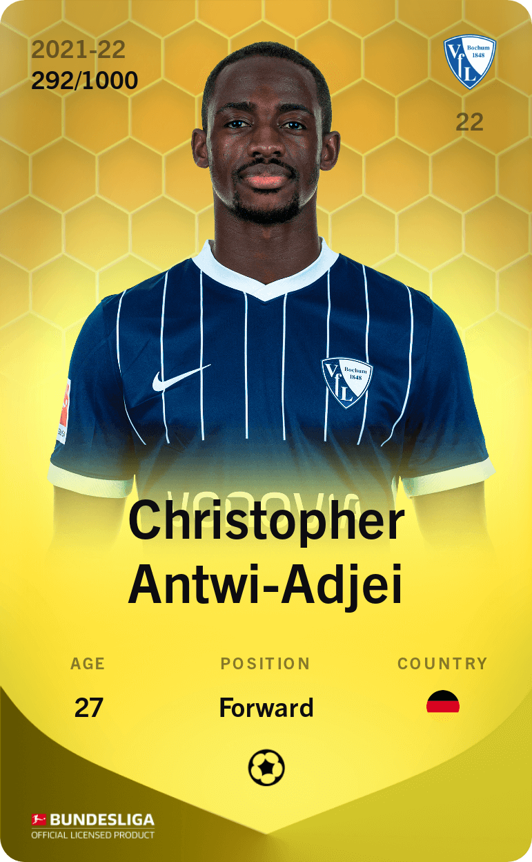 Christopher Antwi-Adjei 2021-22 • Limited 292/1000