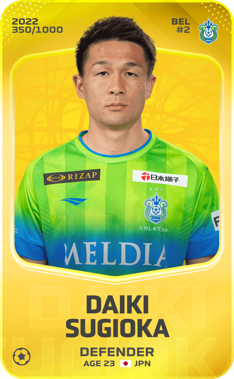 Daiki Sugioka 2022-23 • Limited 350/1000