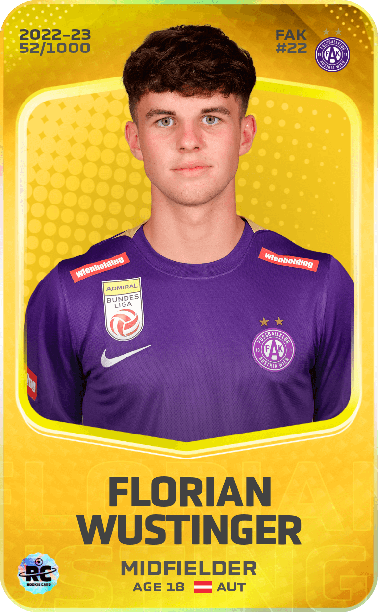 Florian Wustinger 2022-23 • Limited 52/1000