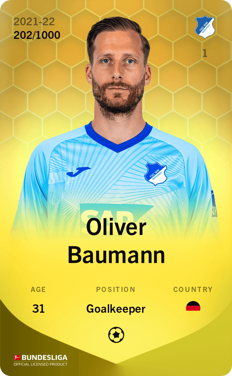 Oliver Baumann 2021-22 • Limited 202/1000