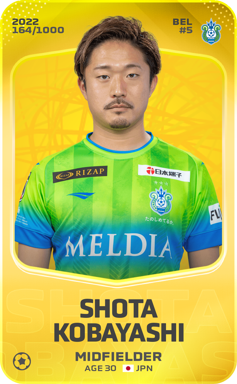 Sorare - Sorare Official - Shota Kobayashi 2022-23 • Limited 164/1000 - NFT # 112051988673063281504667666174890706944026492830357222863321227758994856514489