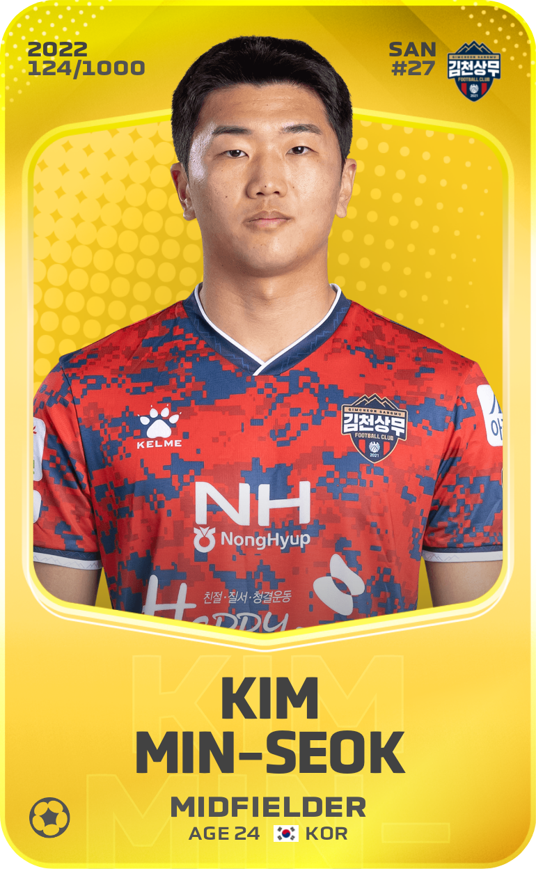 Sorare - Sorare Official - Kim Min-Seok 2022-23 • Limited 124/1000 - NFT # 32396595599649071704759427421101353692034152177463924294811074562219452582141