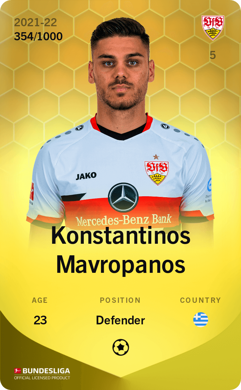 Konstantinos Mavropanos 2021-22 • Limited 354/1000