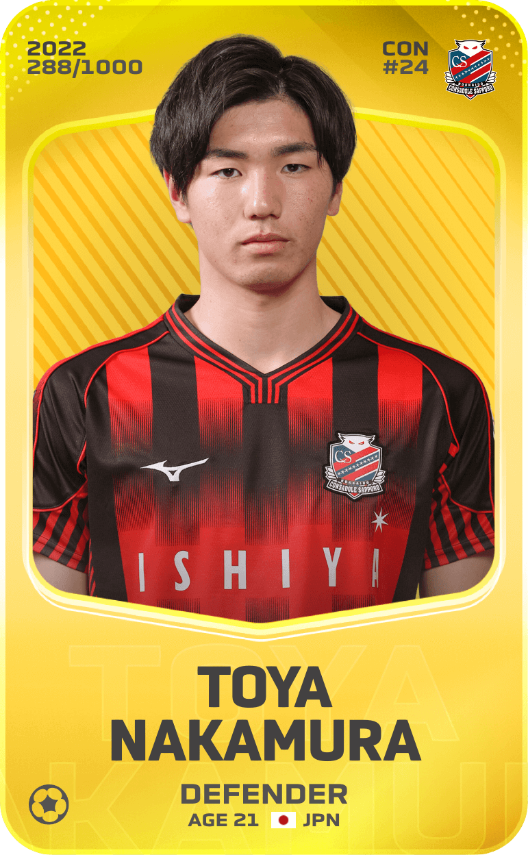 Toya Nakamura 2022-23 • Limited 288/1000