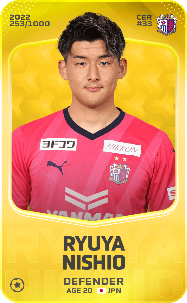 Ryuya Nishio 2022-23 • Limited 253/1000