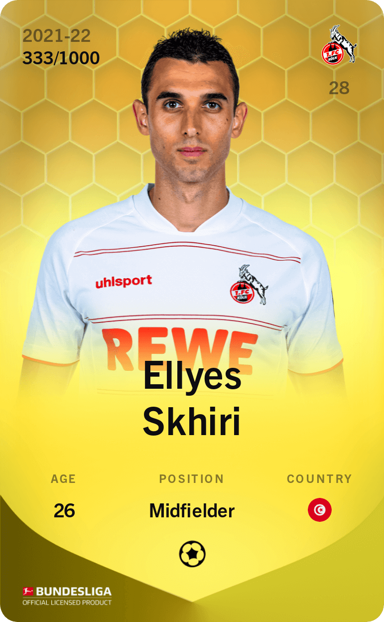 Ellyes Skhiri 2021-22 • Limited 333/1000