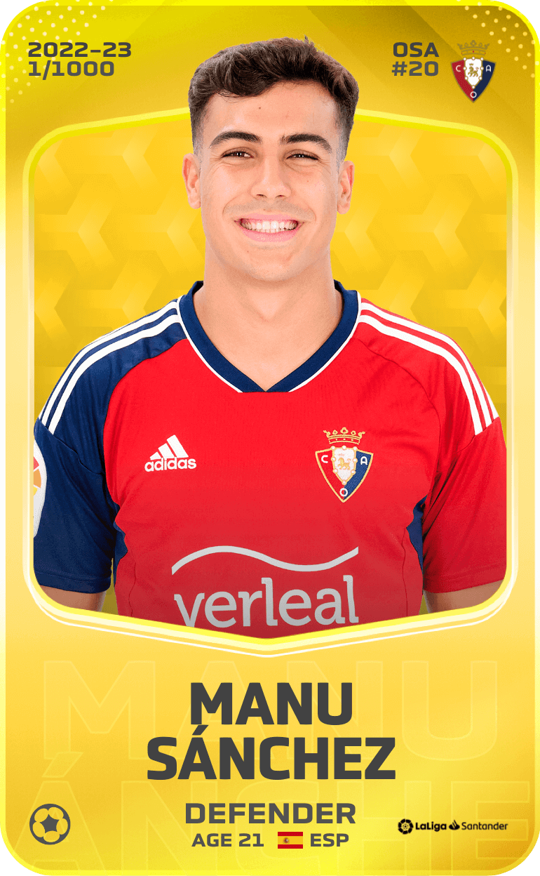Manu Sánchez 2022-23 • Limited 1/1000