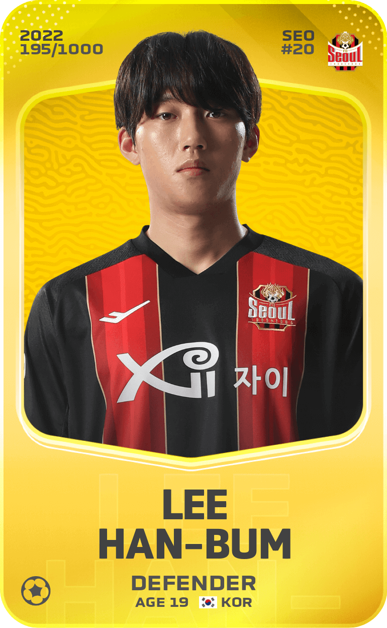 Lee Han-Bum 2022-23 • Limited 195/1000
