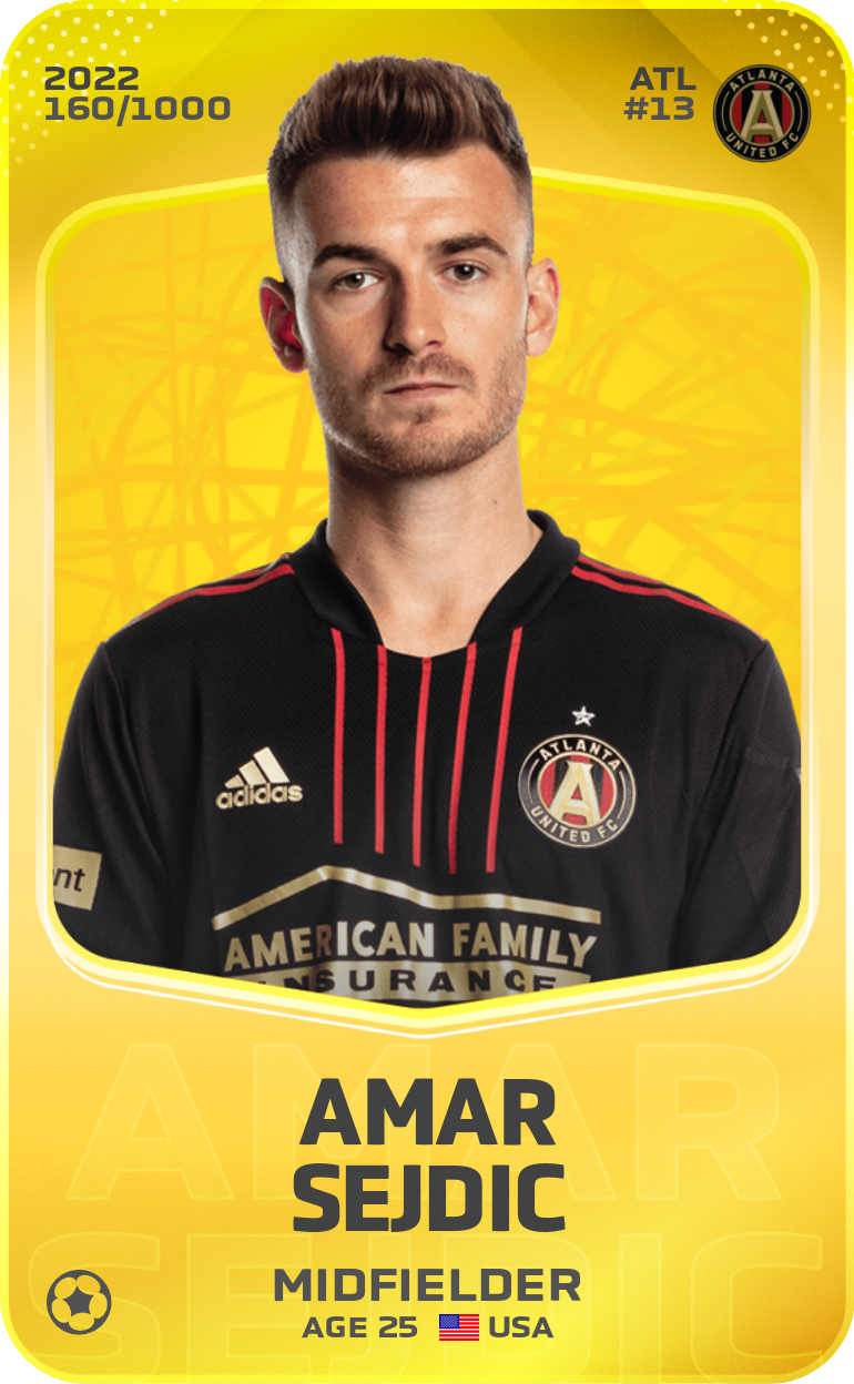 Sorare - Sorare Official - Amar Sejdic 2022-23 • Limited 160/1000 - NFT # 63821485927247892203917870102555734237099403089750490065861050219545706526503