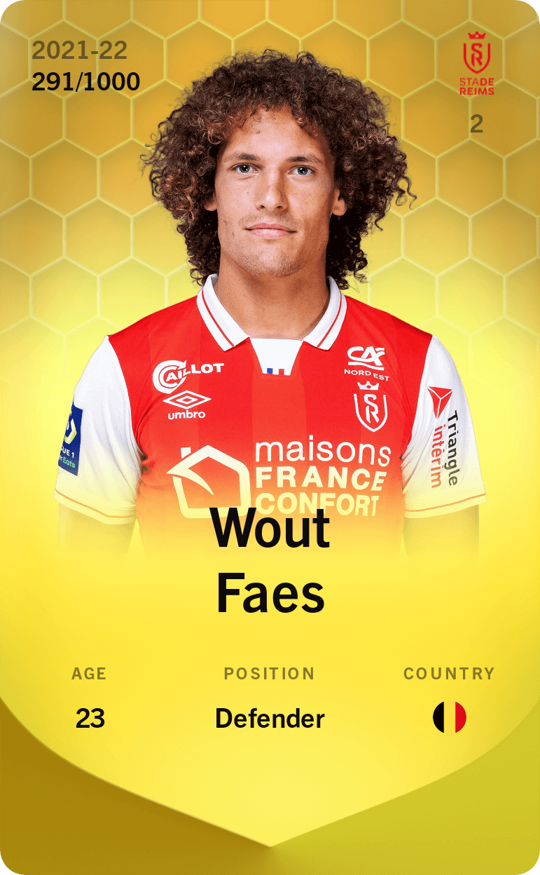 Wout Faes 2021-22 • Limited 291/1000