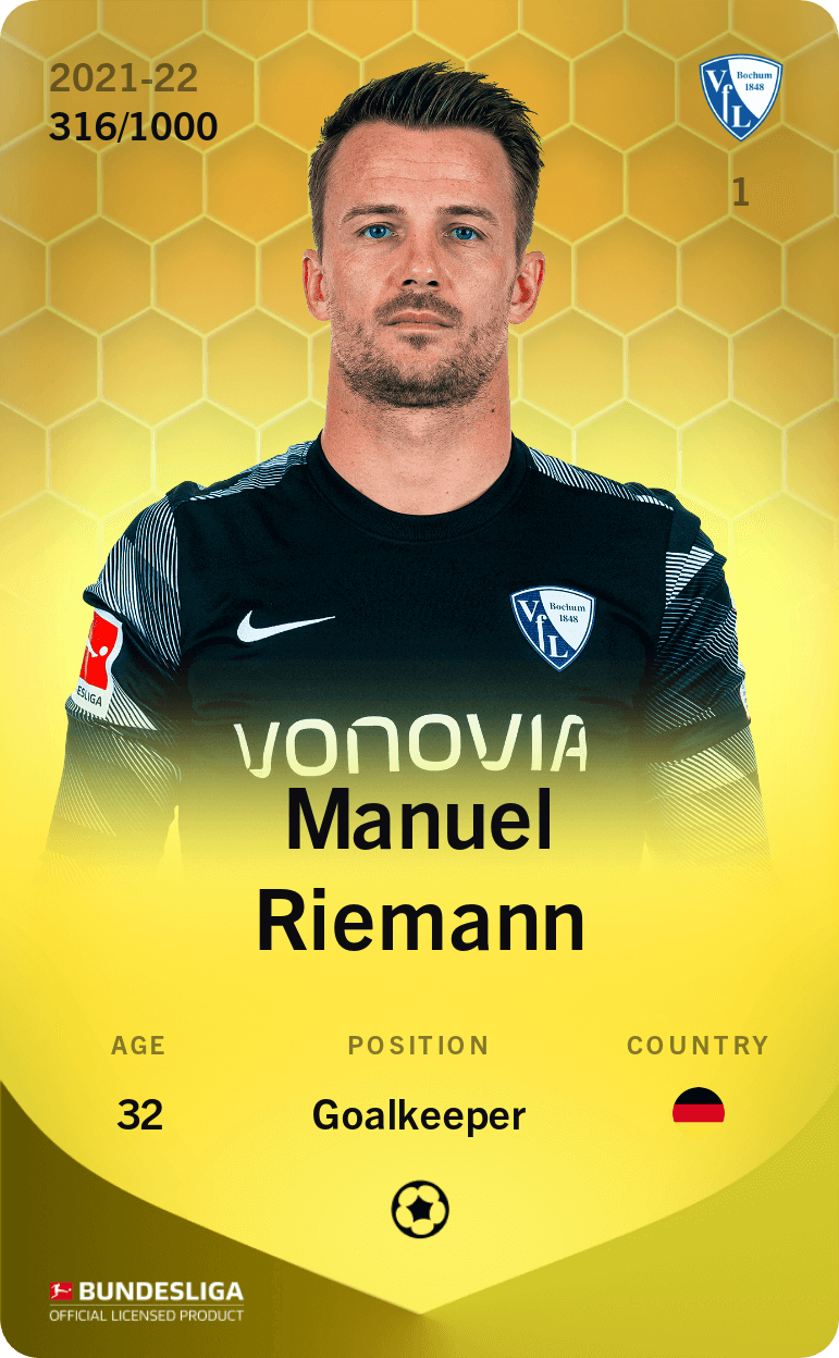 Manuel Riemann 2021-22 • Limited 316/1000