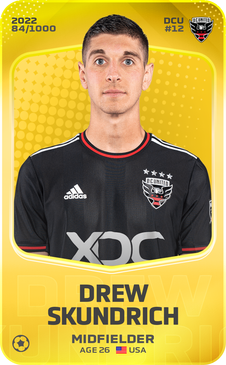 Sorare - Sorare Official - Drew Skundrich 2022-23 • Limited 84/1000 - NFT # 67786131908367804636597107469441039742977535664071523216586271854433646936765