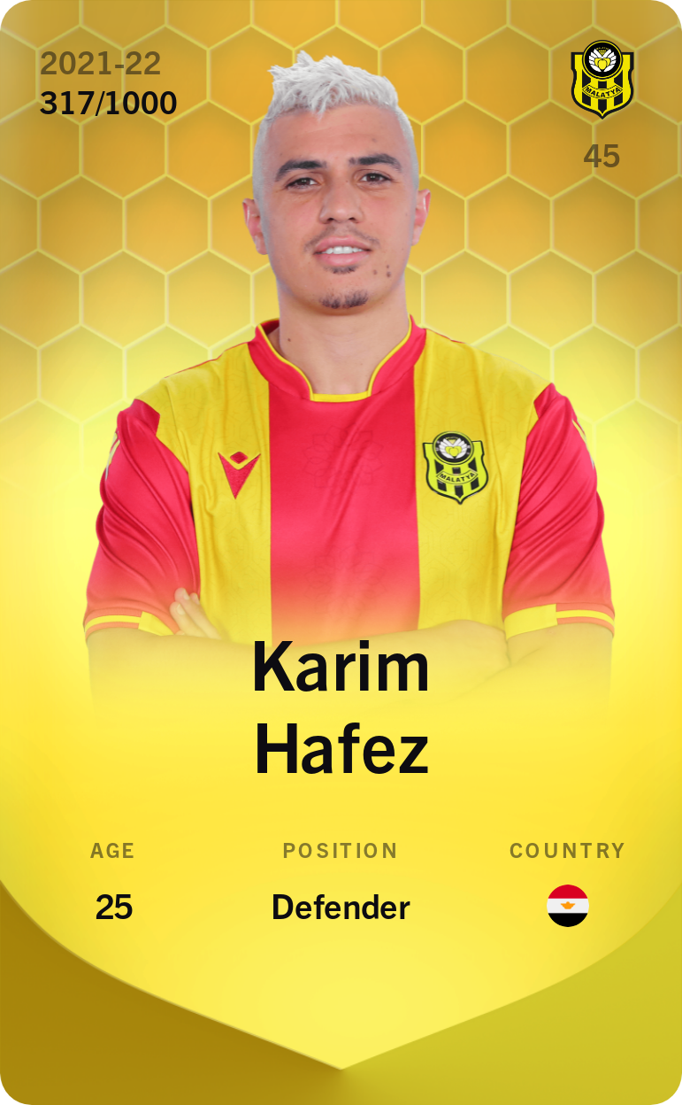 Karim Hafez 2021-22 • Limited 317/1000
