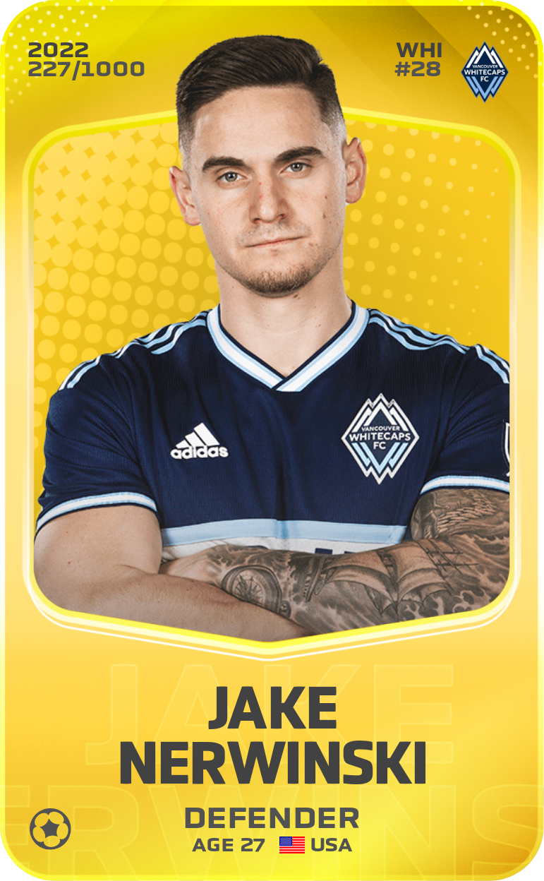 Sorare - Sorare Official - Jake Nerwinski 2022-23 • Limited 227/1000 - NFT # 2773621009619826980756537144162251253680429326117433041709836058019274867892