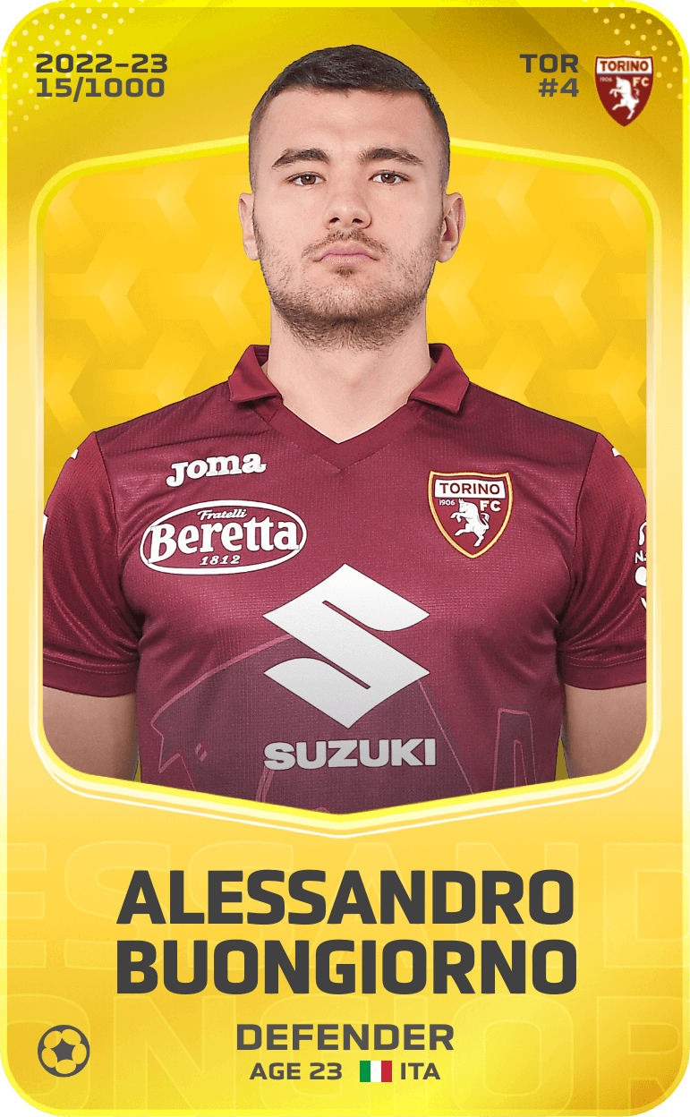 Alessandro Buongiorno 2022-23 • Limited 15/1000