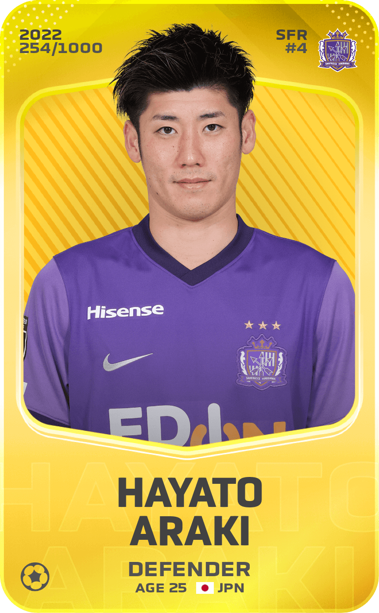 Hayato Araki 2022-23 • Limited 254/1000