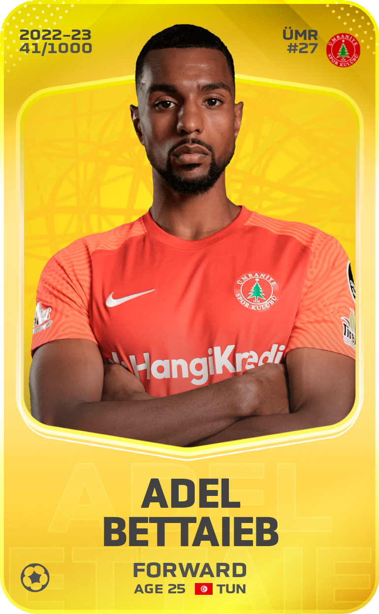 Sorare - Sorare Official - Adel Bettaieb 2022-23 • Limited 41/1000 - NFT # 83311278852583652540707453051496538602988212575032517819818038958148217627616