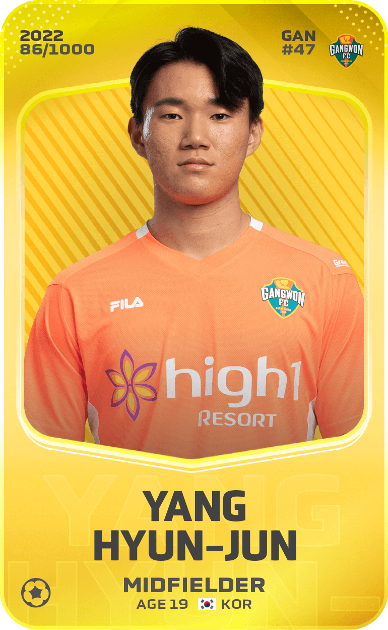 Yang Hyun-Jun 2022-23 • Limited 86/1000