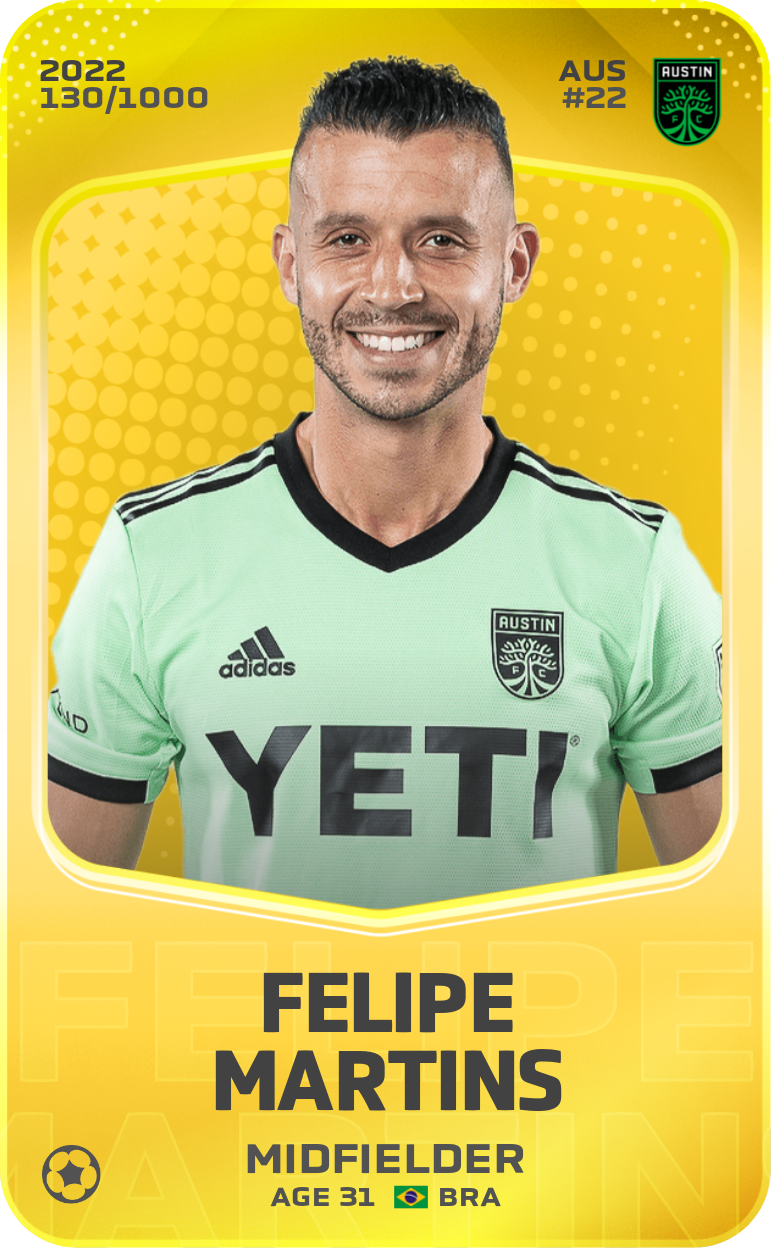 Sorare - Sorare Official - Felipe Martins 2022-23 • Limited 130/1000 - NFT # 102470988104560918212576603742382584468130572420889604371604054877403679150953