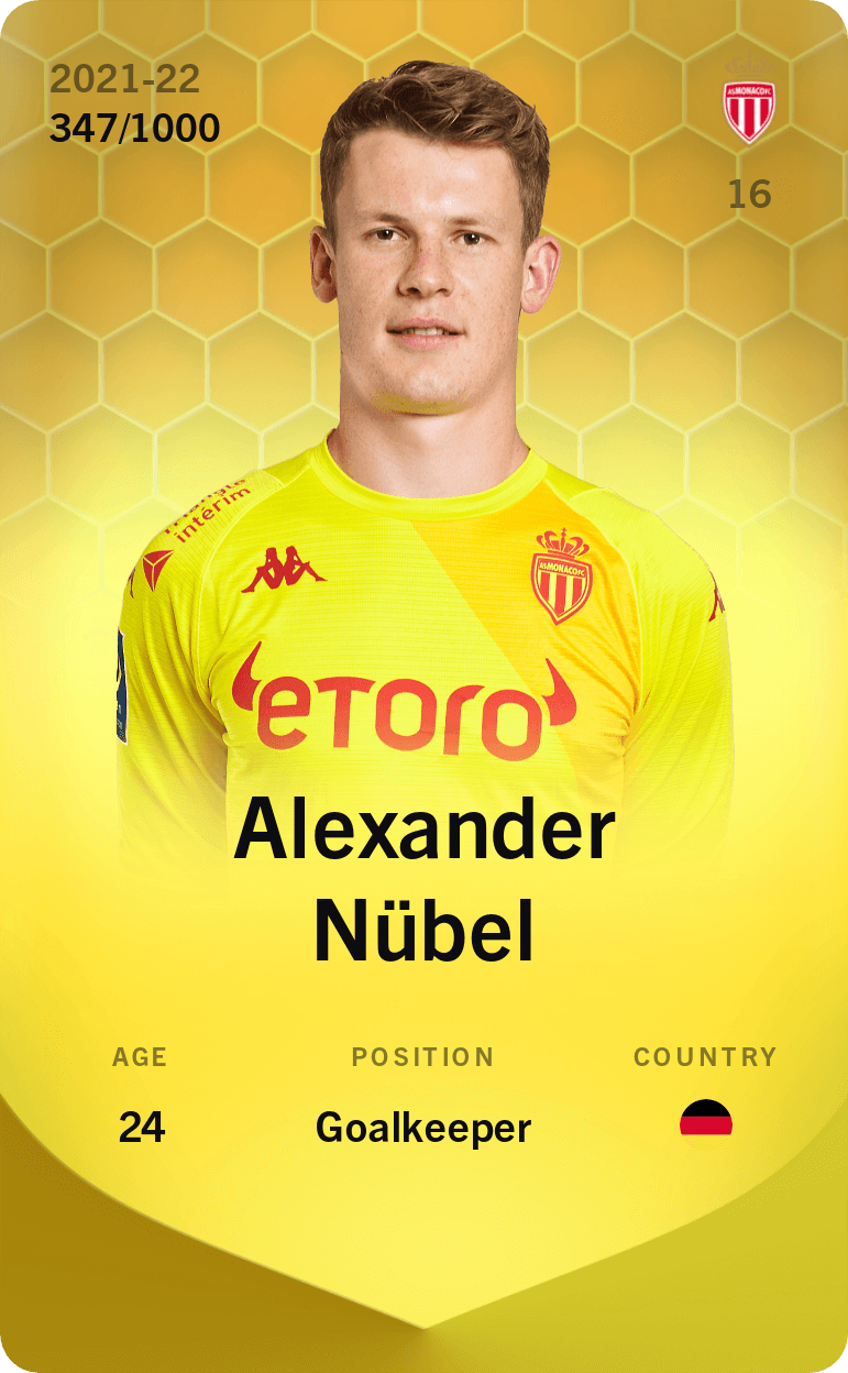 Alexander Nübel 2021-22 • Limited 347/1000