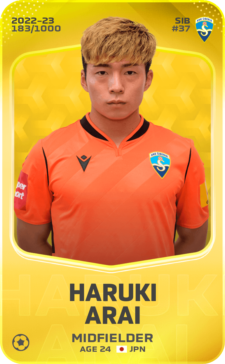 Haruki Arai 2022-23 • Limited 183/1000