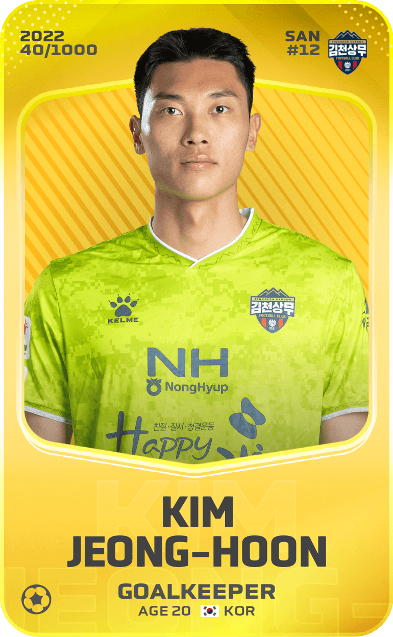 Kim Jeong-Hoon 2022-23 • Limited 40/1000