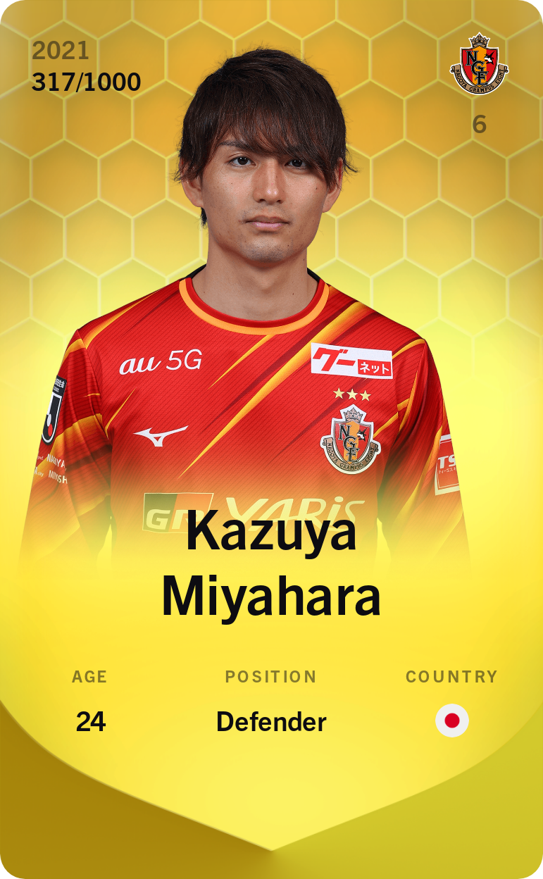 Sorare - Sorare Official - Kazuya Miyahara 2021-22 • Limited 317/1000 - NFT # 35758114867866809291832000040159650226283395630475683887009332785824354461212