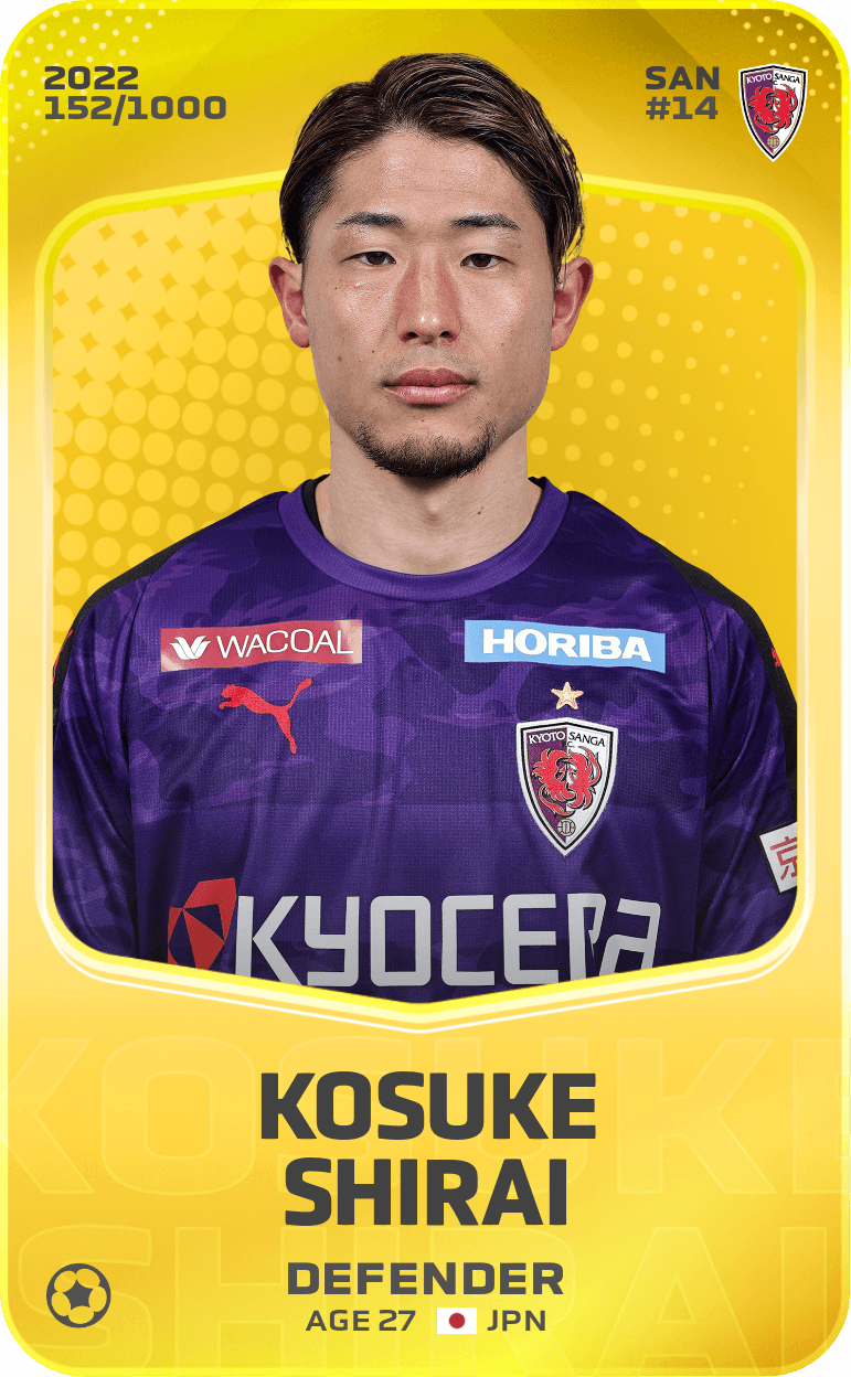 Kosuke Shirai 2022-23 • Limited 152/1000