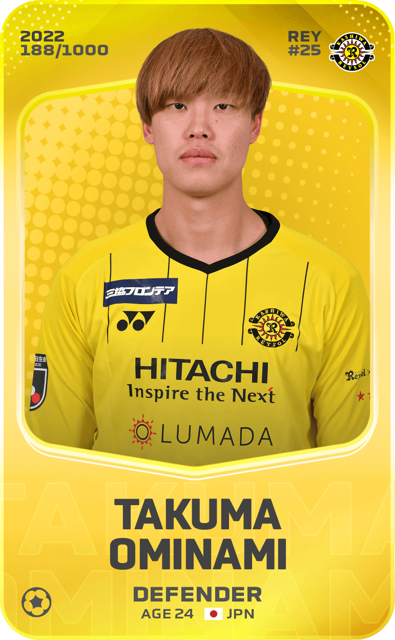 Takuma Ominami 2022-23 • Limited 188/1000