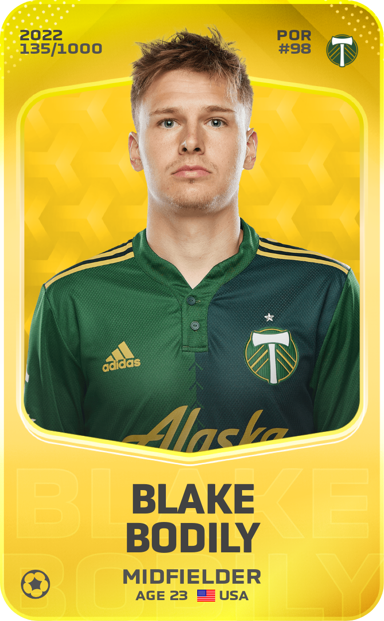 Sorare - Sorare Official - Blake Bodily 2022-23 • Limited 135/1000 - NFT # 114485112663687179314438400227055077999974333682745962079544863101962242355483