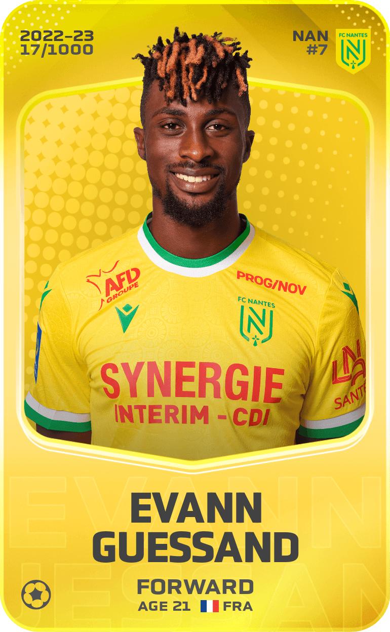 Evann Guessand 2022-23 • Limited 17/1000