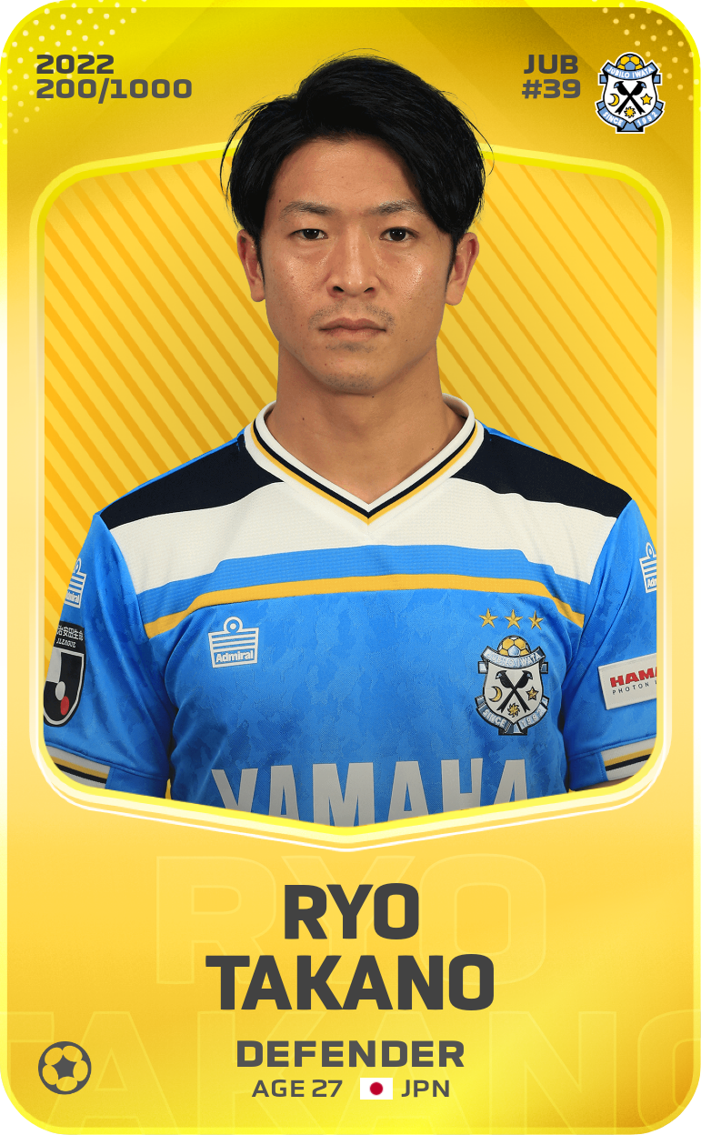 Sorare - Sorare Official - Ryo Takano 2022-23 • Limited 200/1000 - NFT # 74695340289114696768337680531517103816092645677878088874596069281539323825575